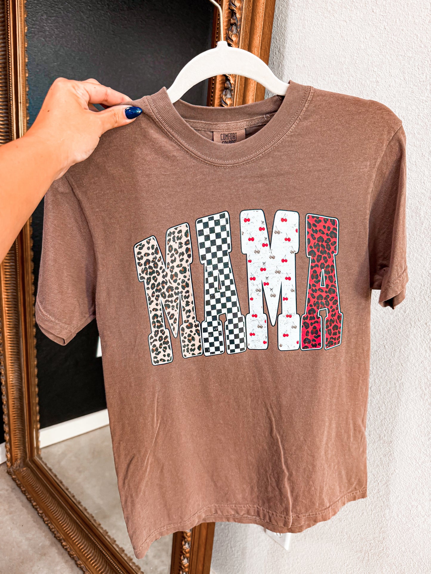 Trendy Mama on Espresso Tee