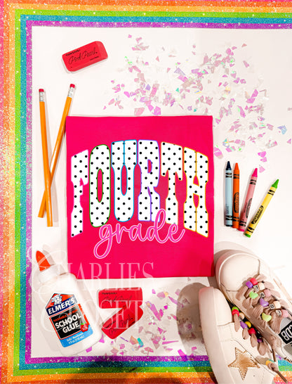 Rainbow polka dot grades