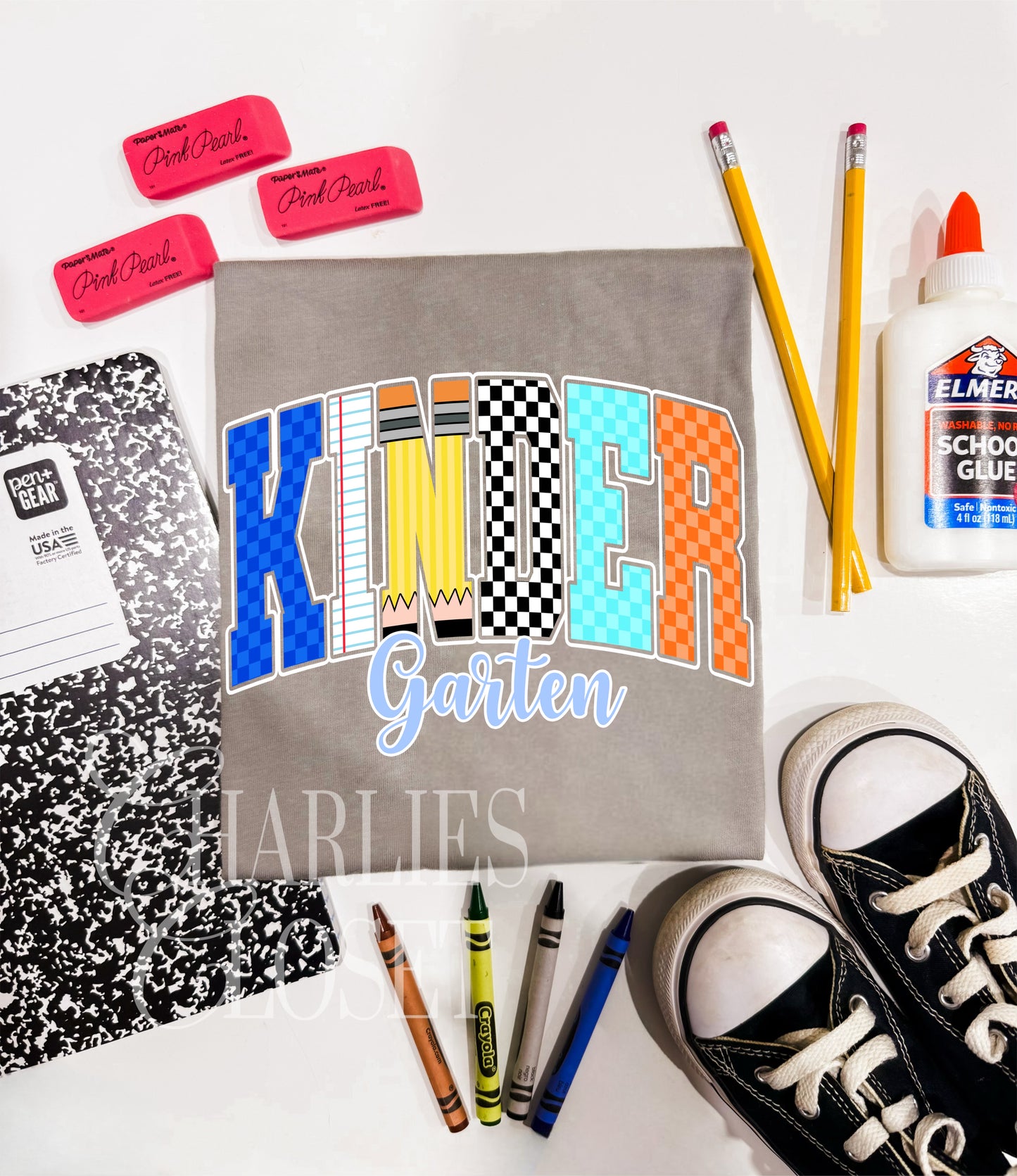 Blue checkered grades