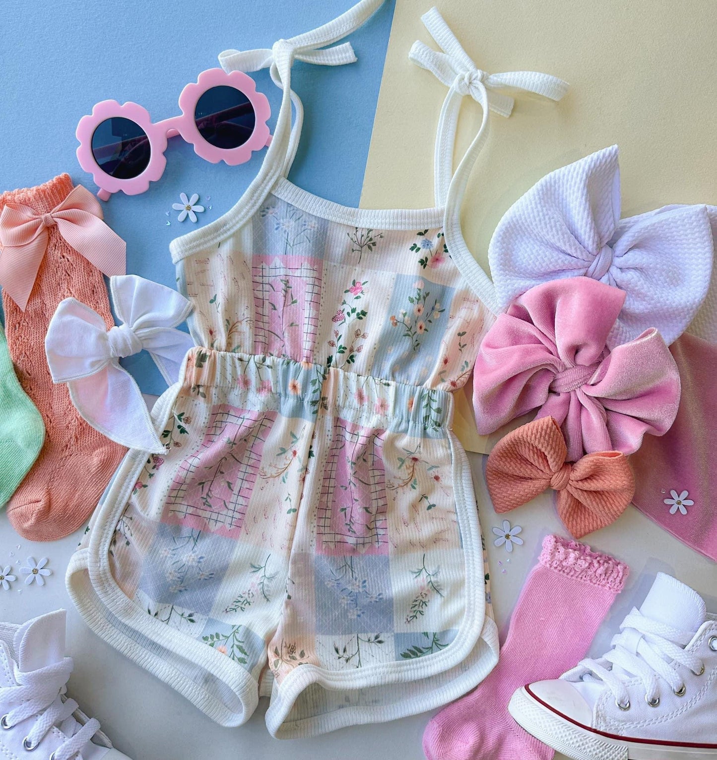 Patchwork romper