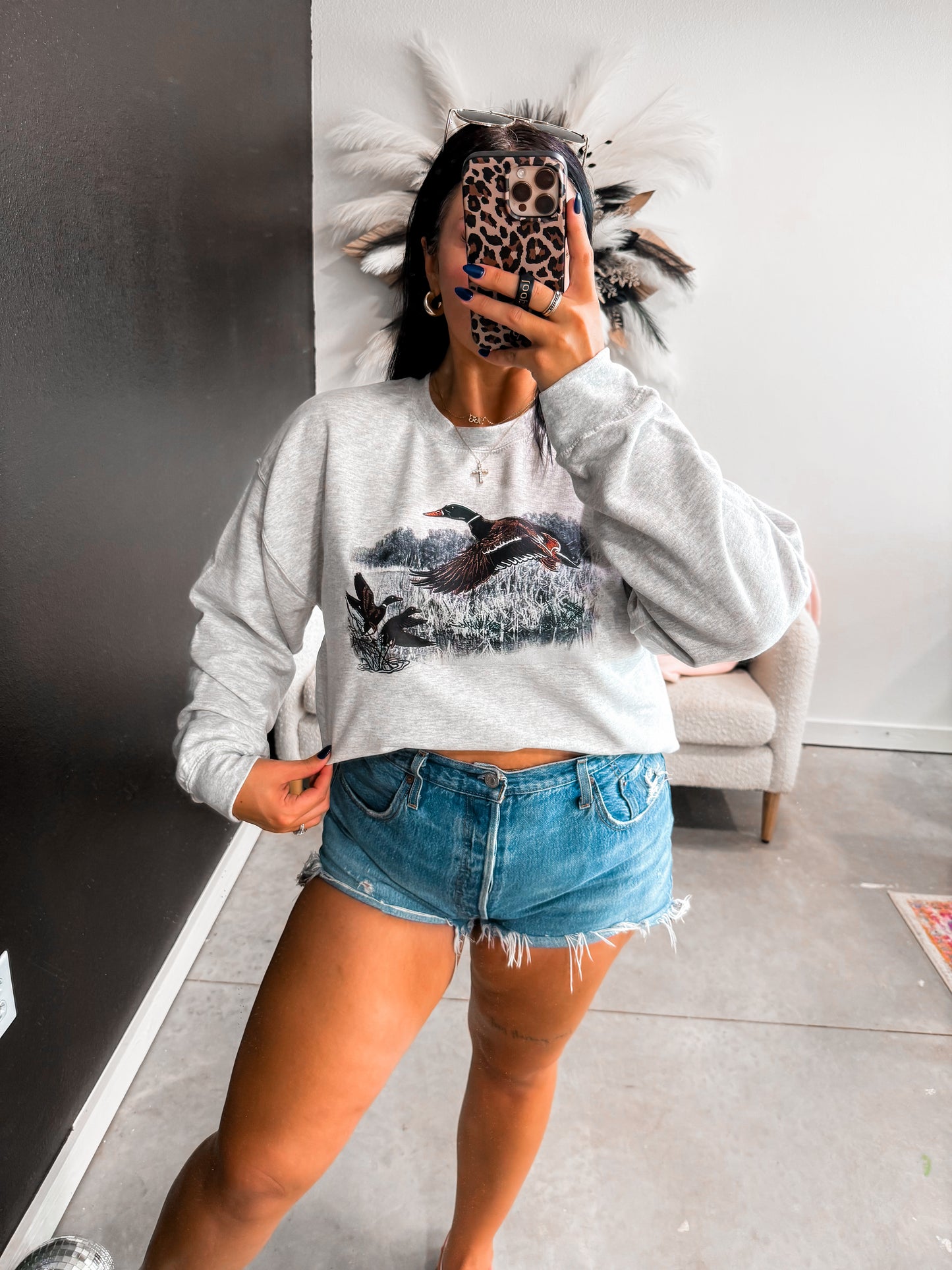 Ducks on Ash Pullover