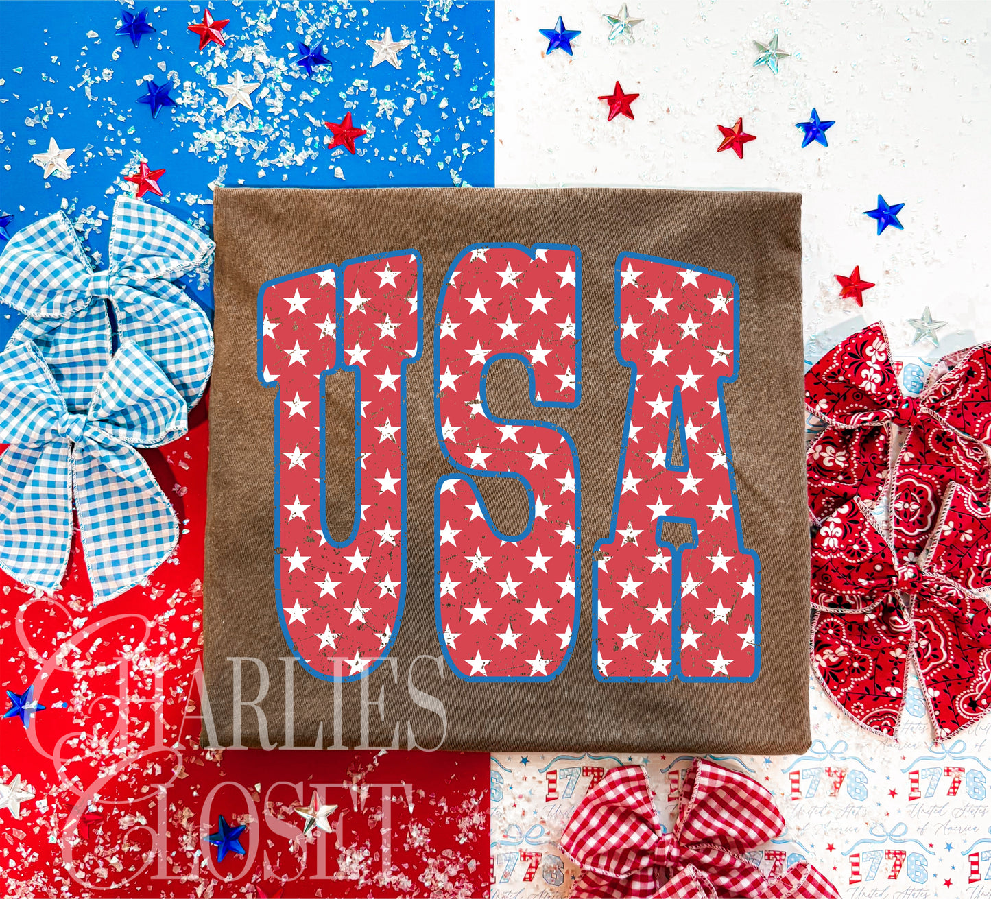 Red USA Stars