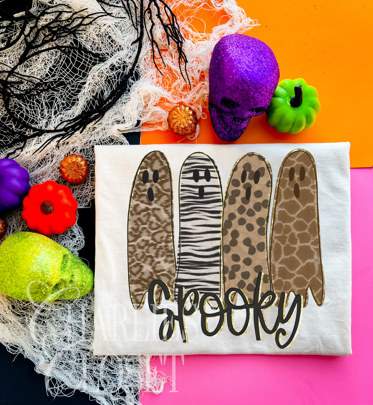 Animal Print Spooky Ghosts