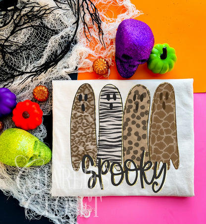 Animal Print Spooky Ghosts