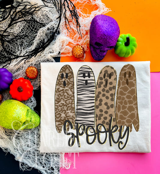 Animal Print Spooky Ghosts