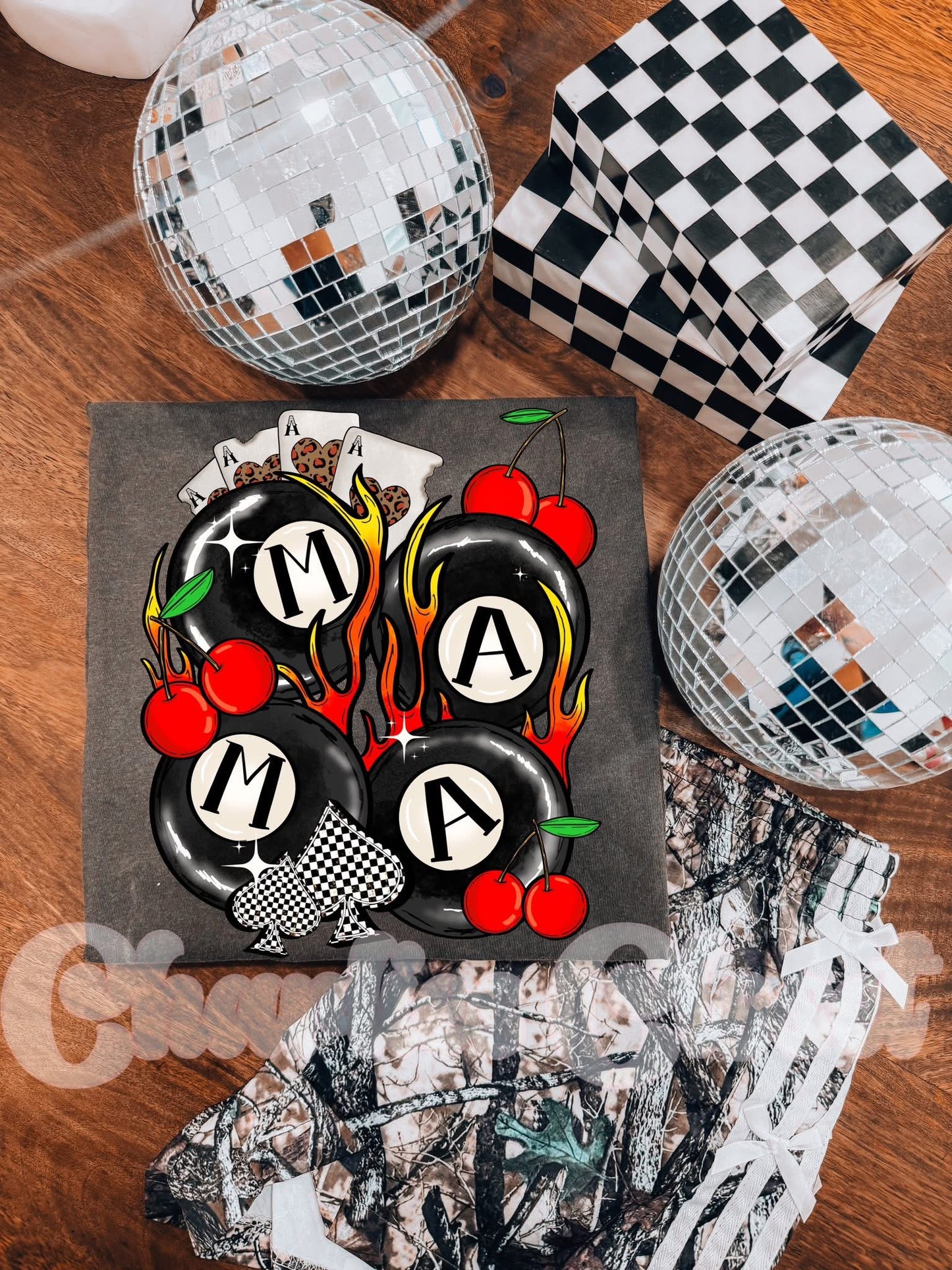 mama 8 ball with cherries