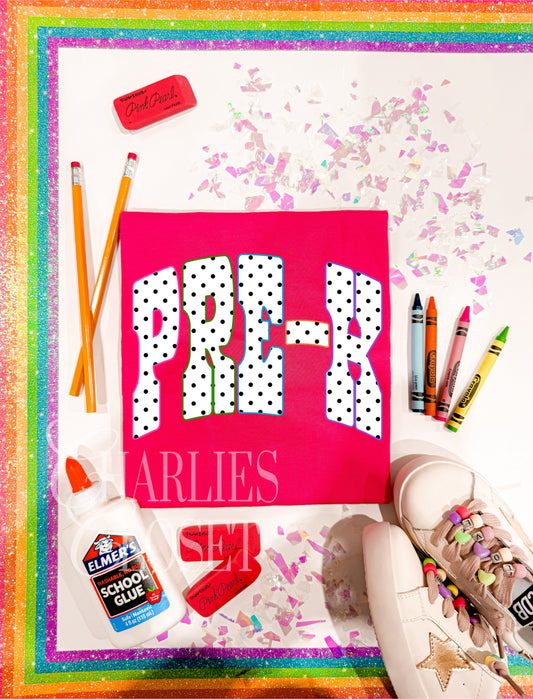 Rainbow polka dot grades