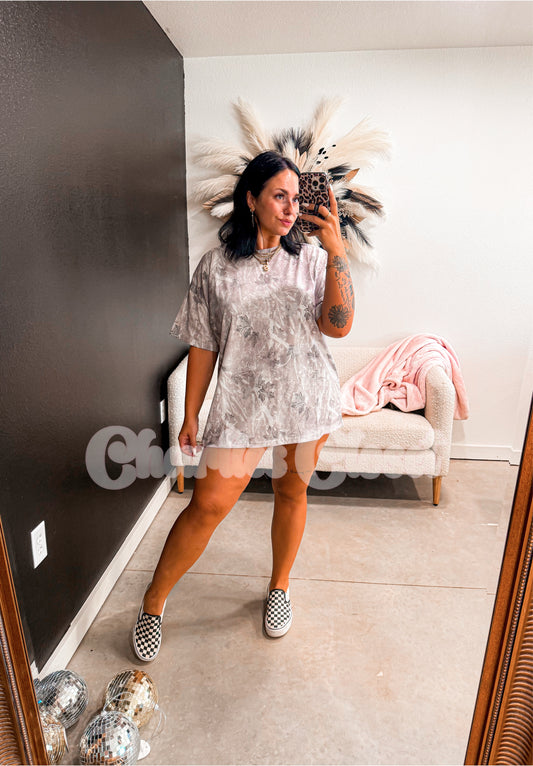 Light Camo Oversized Tee