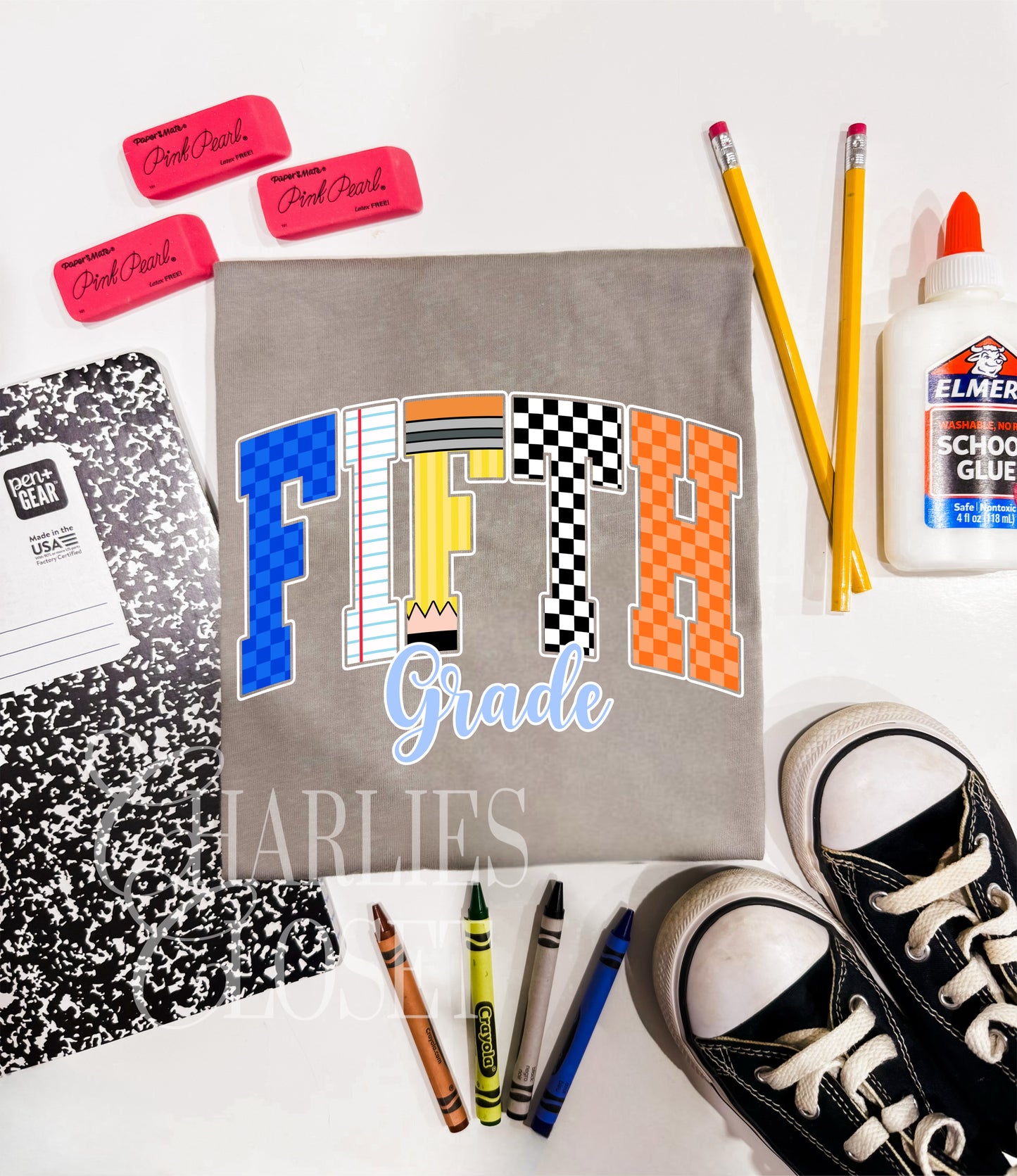 Blue checkered grades