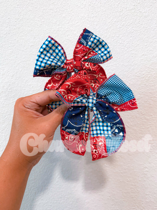 Fourth of July SAILOR Single Bow