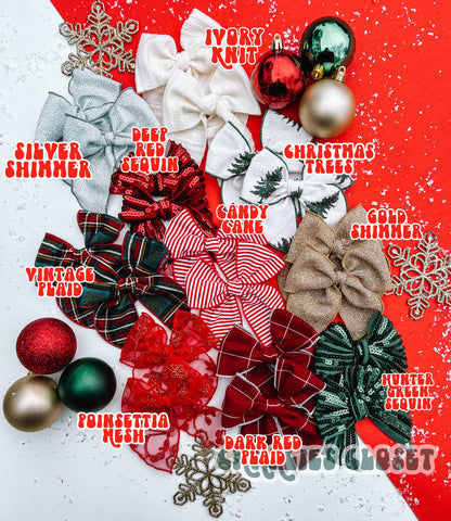 Classic Christmas SAILOR Single Bow