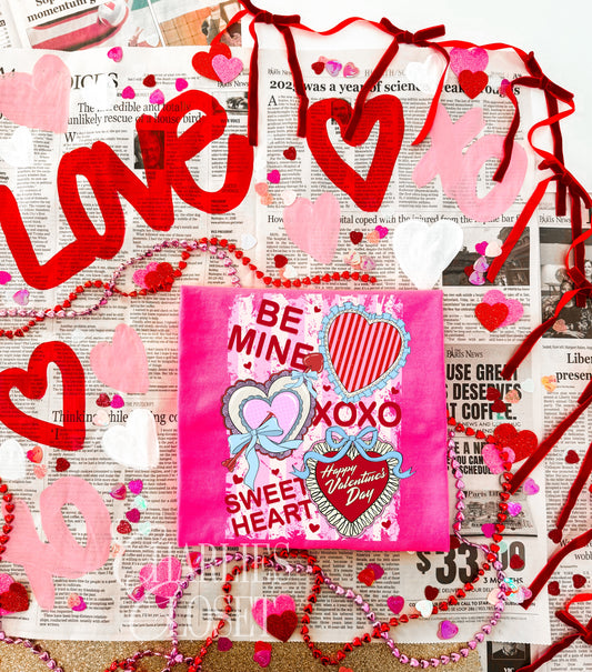 Happy Valentines day hearts