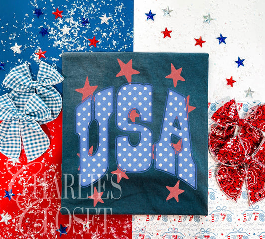 Blue Polka Dot USA