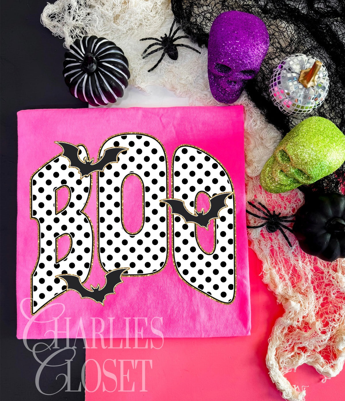 BOO polka dots
