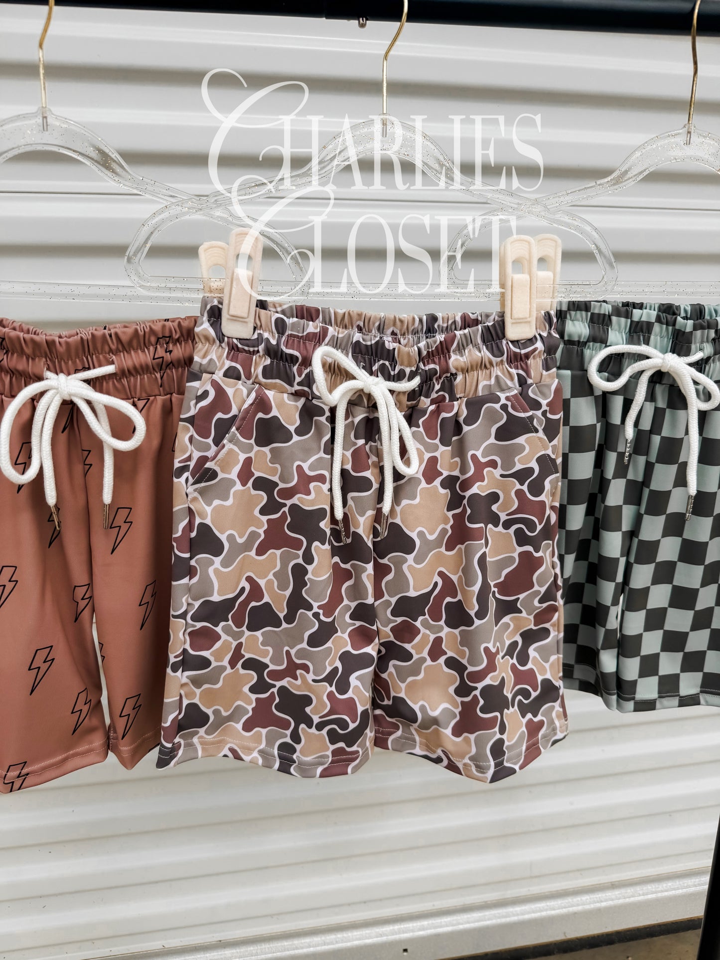 Boys Camo Pocket Shorts