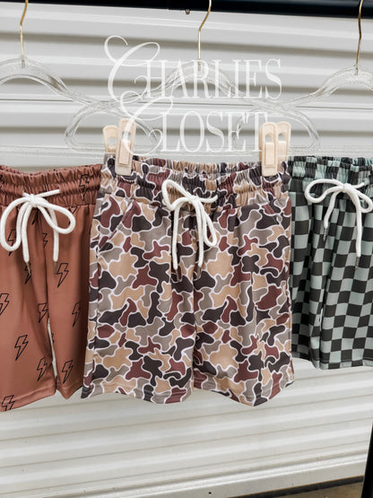 Boys Camo Pocket Shorts
