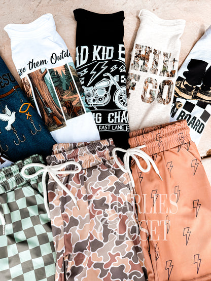 Boys Camo Pocket Shorts