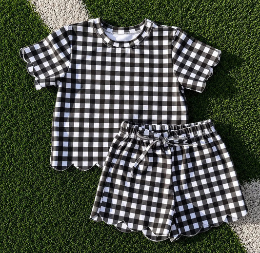 Scalloped Gingham Game Day Sets *PRE ORDER*