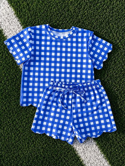 Scalloped Gingham Game Day Sets *PRE ORDER*