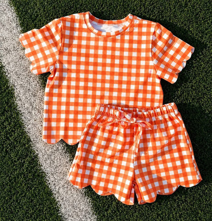 Scalloped Gingham Game Day Sets *PRE ORDER*