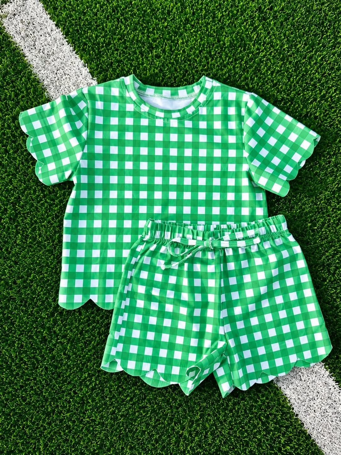 Scalloped Gingham Game Day Sets *PRE ORDER*