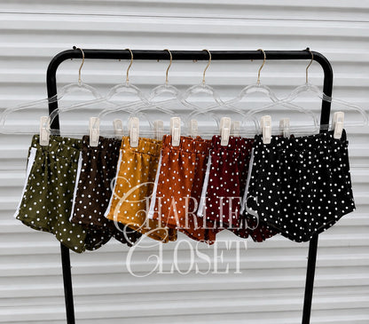 *KIDS* Polka Dot Varsity Shorties