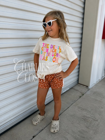 *KIDS* Polka Dot Varsity Shorties