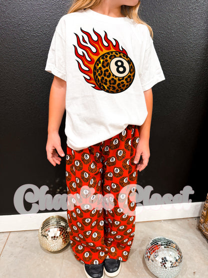 Leopard Flame 8 Ball