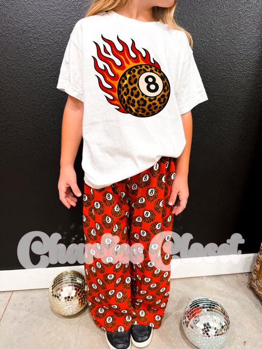 Leopard Flame 8 Ball
